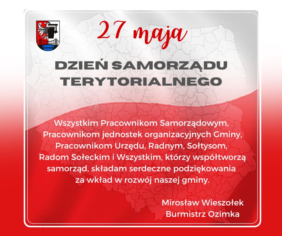 Dzień Samorządu Terytorialnego - grafika z życzeniami