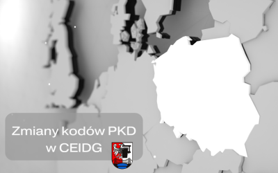 Zmiany kodów PKD w CEIDG