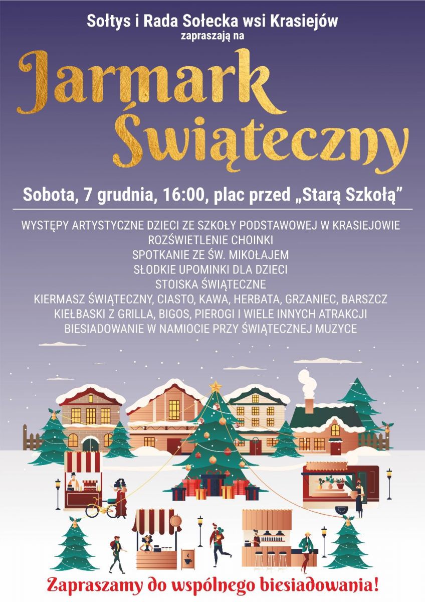 jarmark świąteczny w Krasiejowie