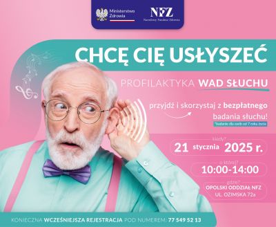 Profilaktyka wad słuchu - przyjdź i skorzystaj z badania