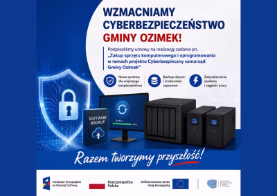 Gmina Ozimek wzmacnia cyberbezpieczeństwo
