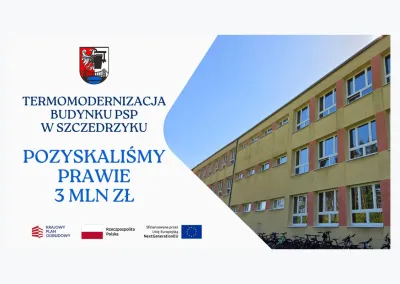 Termomodernizacja szkoły w Szczedrzyku