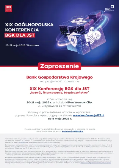 Zaproszenie BGK dla JST