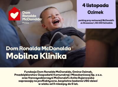 Profilaktyczne, bezpłatne badania USG dzieci w wieku od 9 miesięcy do 6 lat