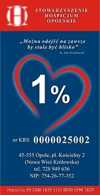 1% - Stowarzyszenie Hospicjum Opolskie