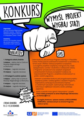 Konkurs pt. Wyślij projekt - wygraj staż