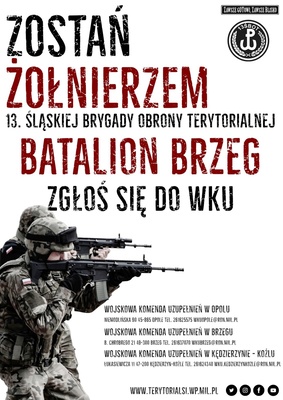 Wojskowa Komenda Uzupełnień w Opolu prowadzi nabór  do Wojsk Obrony Terytorialnej
