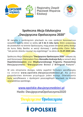 AKCJA DWUJĘZYCZNA OPOLSZCZYZNA