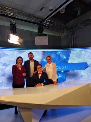 Promocja Stowarzyszenia w mediach, czyli Dawid w TVP3, a Julia i Ela w Radio Opole.
