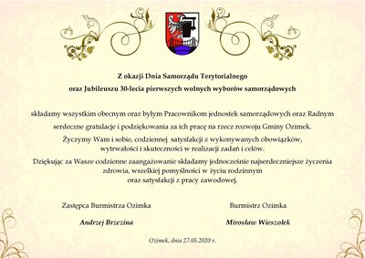 DZIEŃ SAMORZĄDU TERYTORIALNEGO