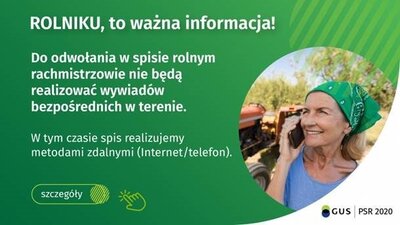Rolniku nawet jeśli nie otrzymałeś listu od Prezesa GUS w sprawie PSR 2020