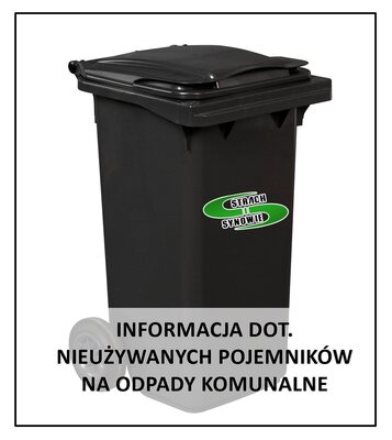 Informacja dot. zwrotu nieużywanych pojemników na odpady komunalne