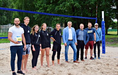 Boisko do plażowej piłki siatkowej gotowe