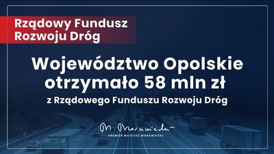 Gmina Ozimek otrzymała ponad 1,5 miliona złotych dofinansowania w ramach Rządowego Funduszu Rozwoju Dróg