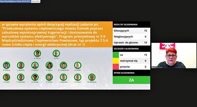 XXXIV Sesja Rady Miejskiej w Ozimku: środki na poprawę systemu ciepłowniczego miasta oraz dodatkowe środki na wymianę źródeł ciepła