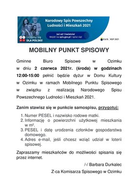 MOBILNY PUNKT SPISOWY