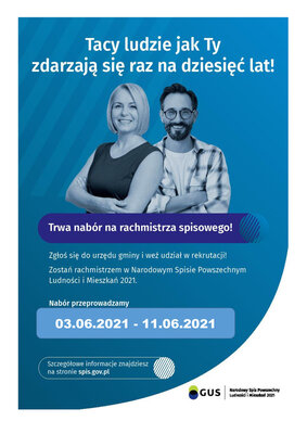 Zostań rachmistrzem spisowym - nabór uzupełniający