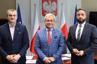 Spotkanie Burmistrza Ozimka oraz Prezesa PGKiM z Wojewodą Opolskim