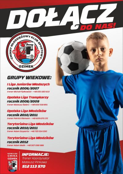 Gminny Młodzieżowy Klub Sportowy Ozimek  rozpoczyna przygotowania do nowego sezonu rozgrywkowego 2022/2023