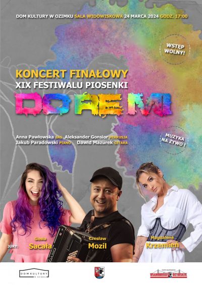 Koncert finałowy XIX Festiwalu Piosenki DO RE MI 2024
