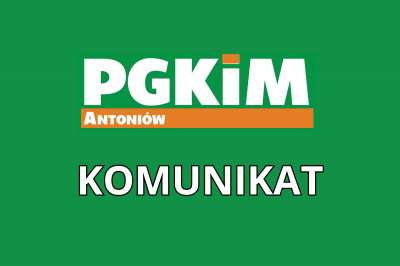 KOMUNIKAT PGKiM Sp. z o.o.