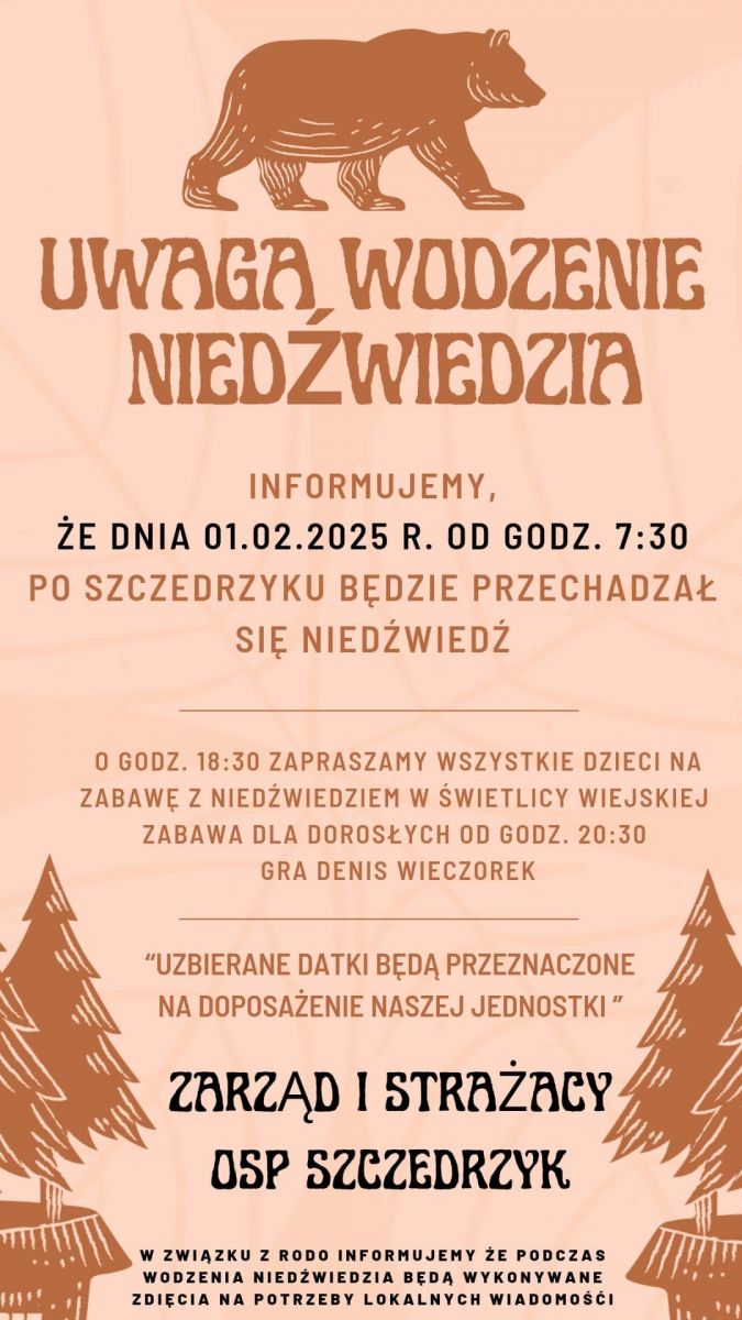 Wodzenie Niedźwiedzia w Szczedrzyku