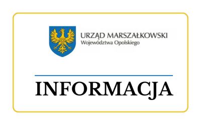 Informacja o rozpoczęciu konsultacji społecznych projektu uchwały Sejmiku Województwa Opolskiego 