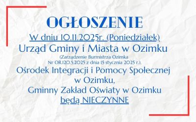 OGŁOSZENIE