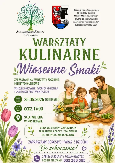 Warsztaty kulinarne Wiosenne Smaki