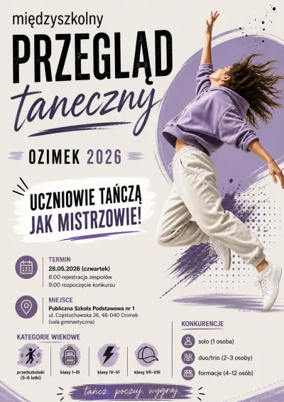 Międzyszkolny Przegląd Taneczny Uczniowie Tańczą jak mistrzowie!