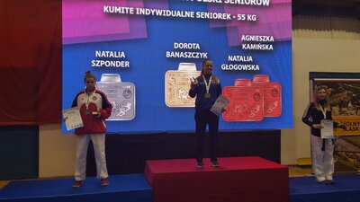 Natalia na drugim stopniu podium