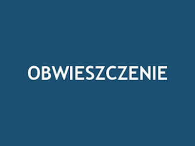 Obwieszczenie Zarządu Województwa Opolskiego