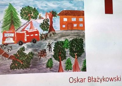 Sukces Oskara w  Ogólnopolskim Strażackim  Konkursie Plastycznym 