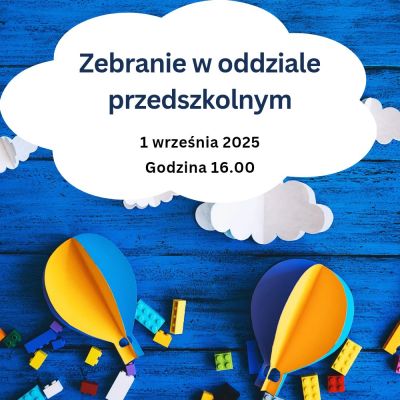 Zebranie w oddziale przedszkolnym SP2
